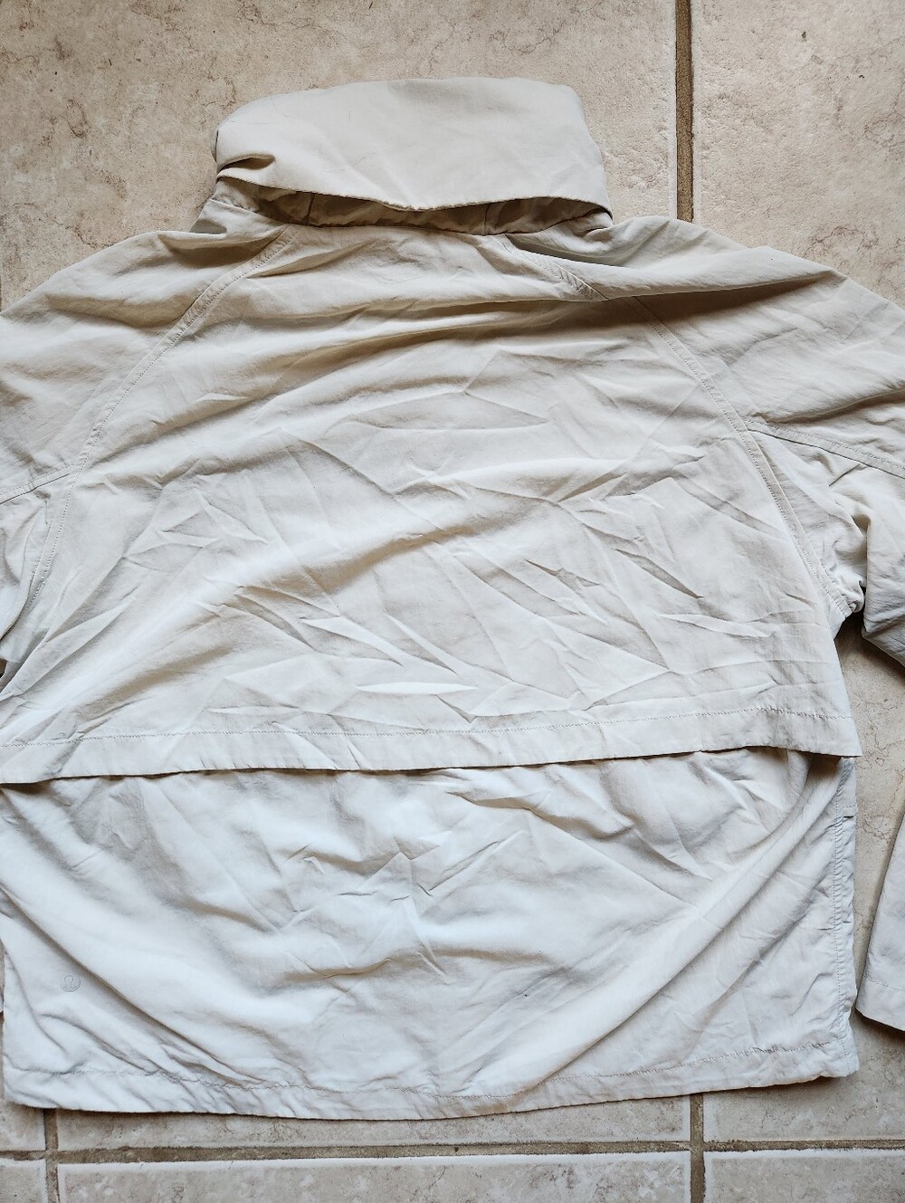 Lululemon Always Effortless Jacket Off White Cream Neutral Size 12 High Neck Zip - Picture 11 of 16